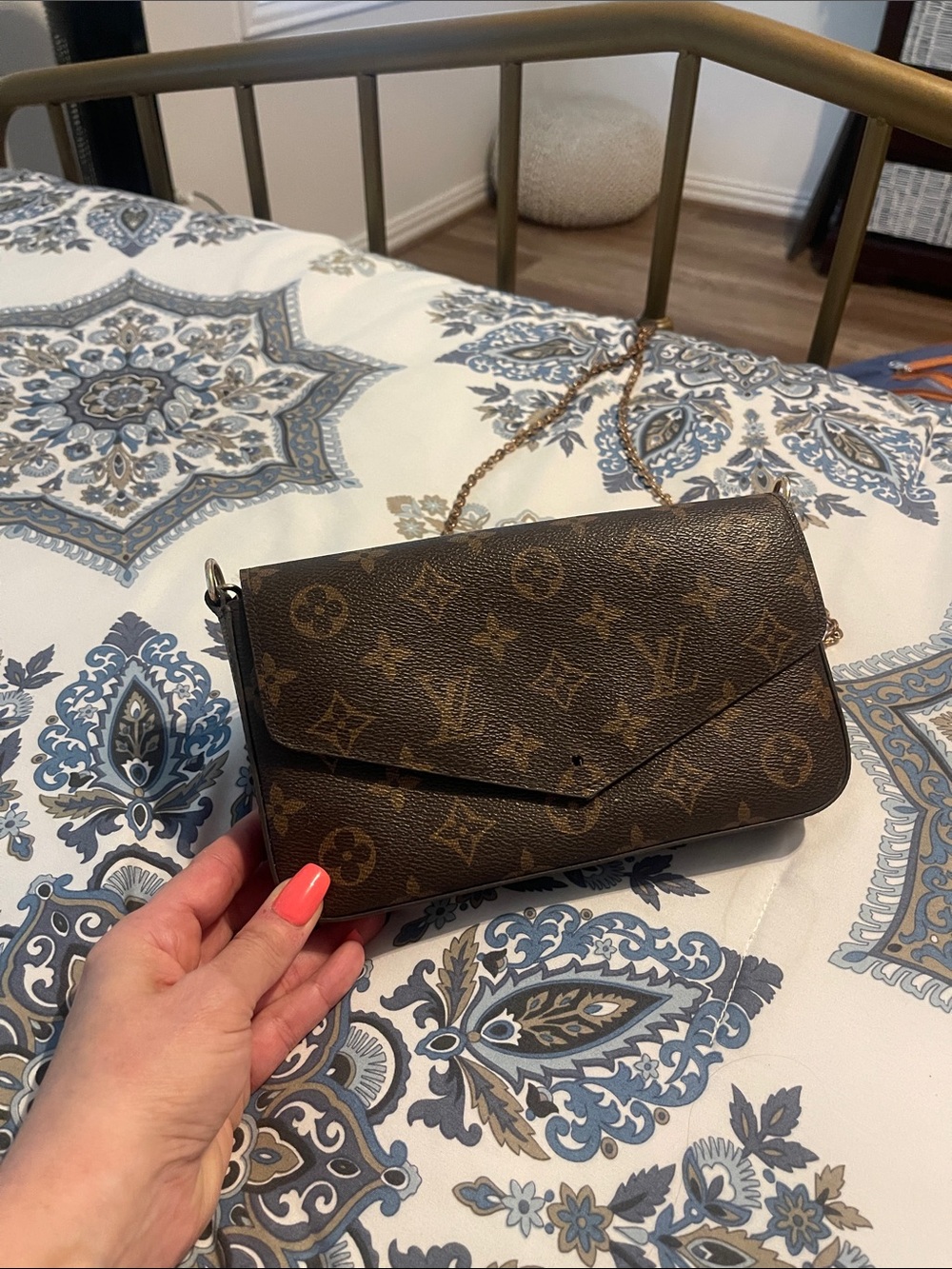 Classic Monogram Brown Crossbody Bag